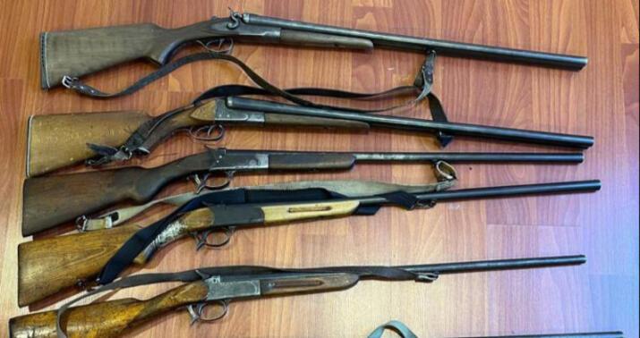 Polis yeddi tüfəng aşkarladı