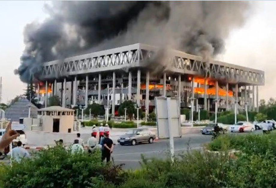 İranın televiziya mərkəzinə raket zərbəsi endirildi