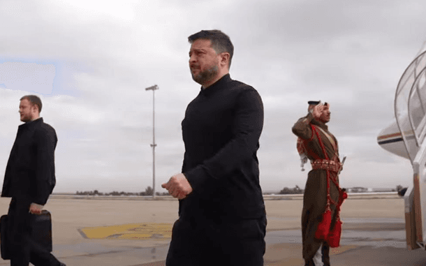 Zelenski İordaniyaya getdi- VİDEO