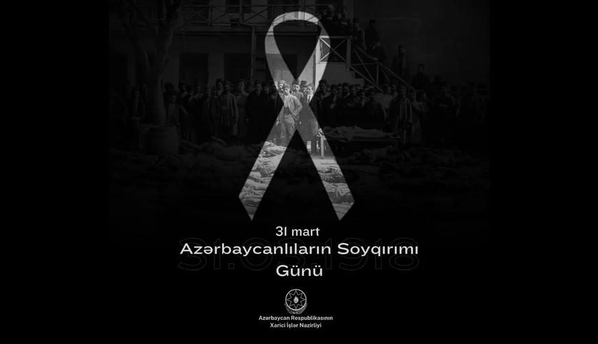 XİN Azərbaycanlıların Soyqırımı Günü ilə bağlı BƏYANAT YAYDI