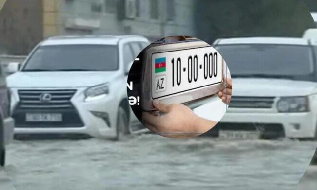 Yağışda avtomobil nömrəsi itənlər nə etsin?