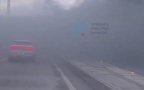 Nəsimi rayonunda tuneldə avtomobil yandı – ANBAAN VİDEO