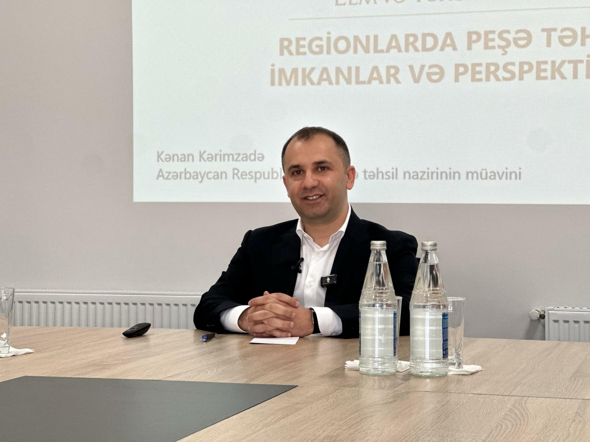 Azərbaycanda peşə təhsilinə maraq artıb - Nazir müavini