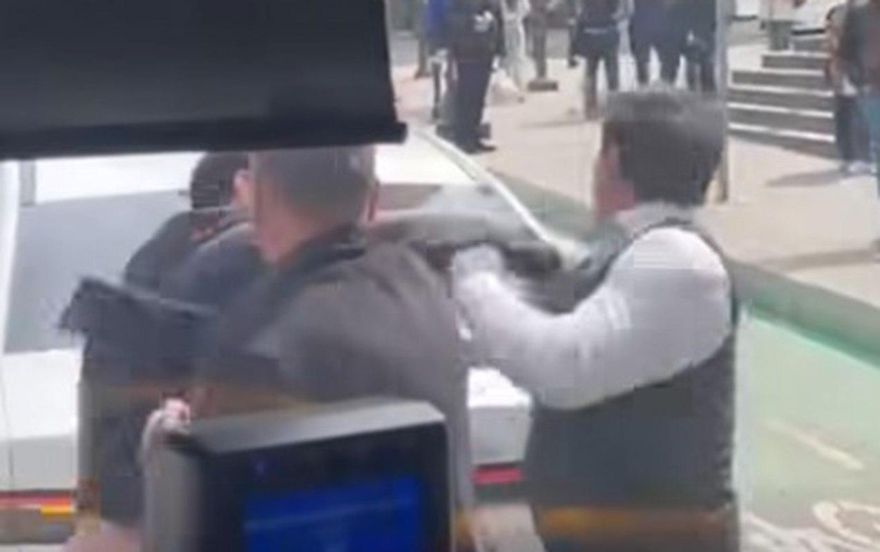 Bakıda taksi və avtobus sürücüləri dalaşdı – ANBAAN VİDEO