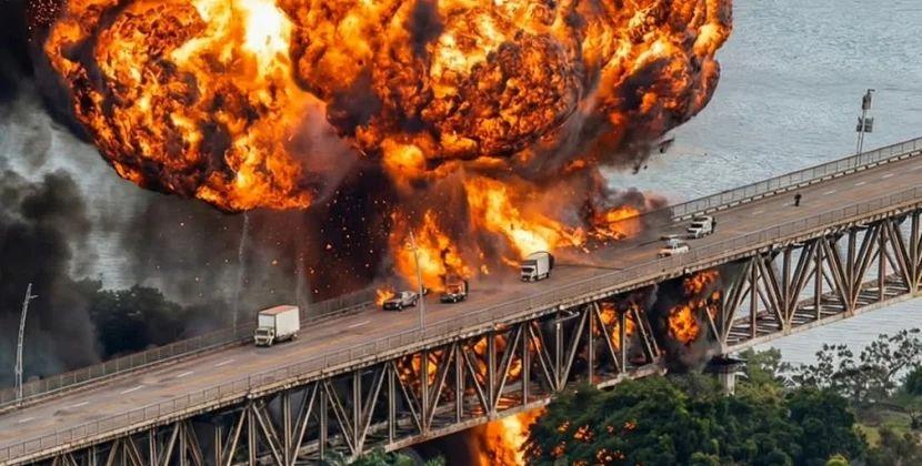 Panama kanalında yanacaq çəni partladı: Ölən və yaralan var