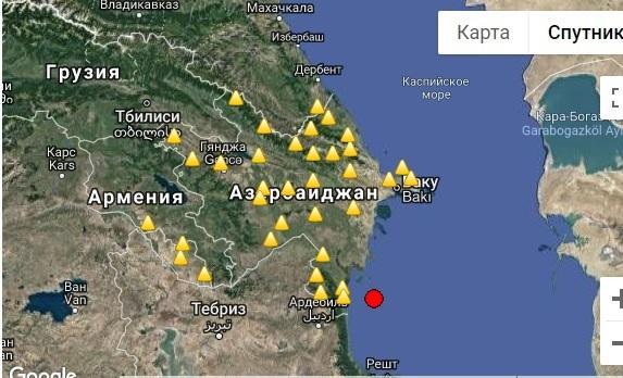 Azərbaycanda zəlzələ oldu