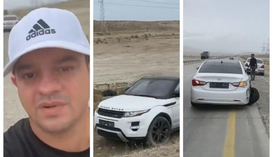 Ata Abdullayev qəzaya DÜŞDÜ - VİDEO