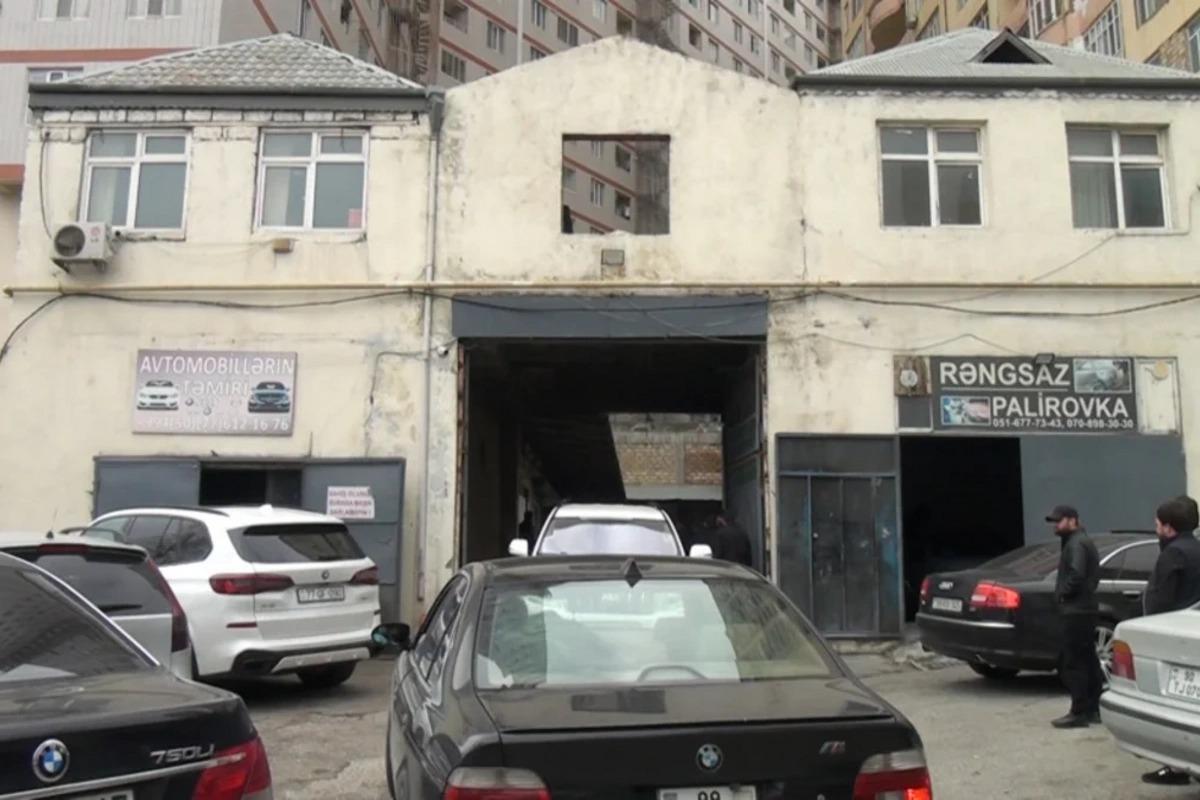 Bakıda avtomobil təmiri sexinin fəaliyyəti dayandırılıb