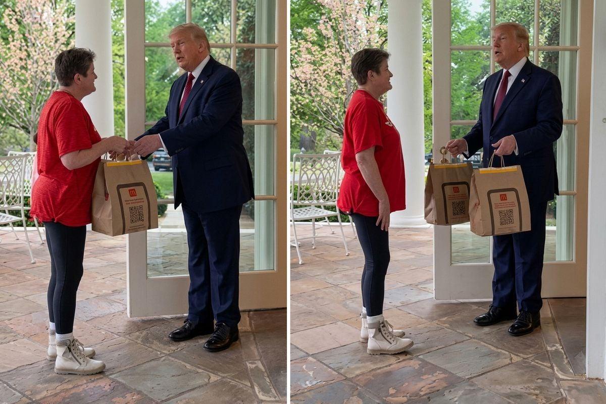 Tramp kuryerə 100 dollar bəxşiş verdi - FOTO