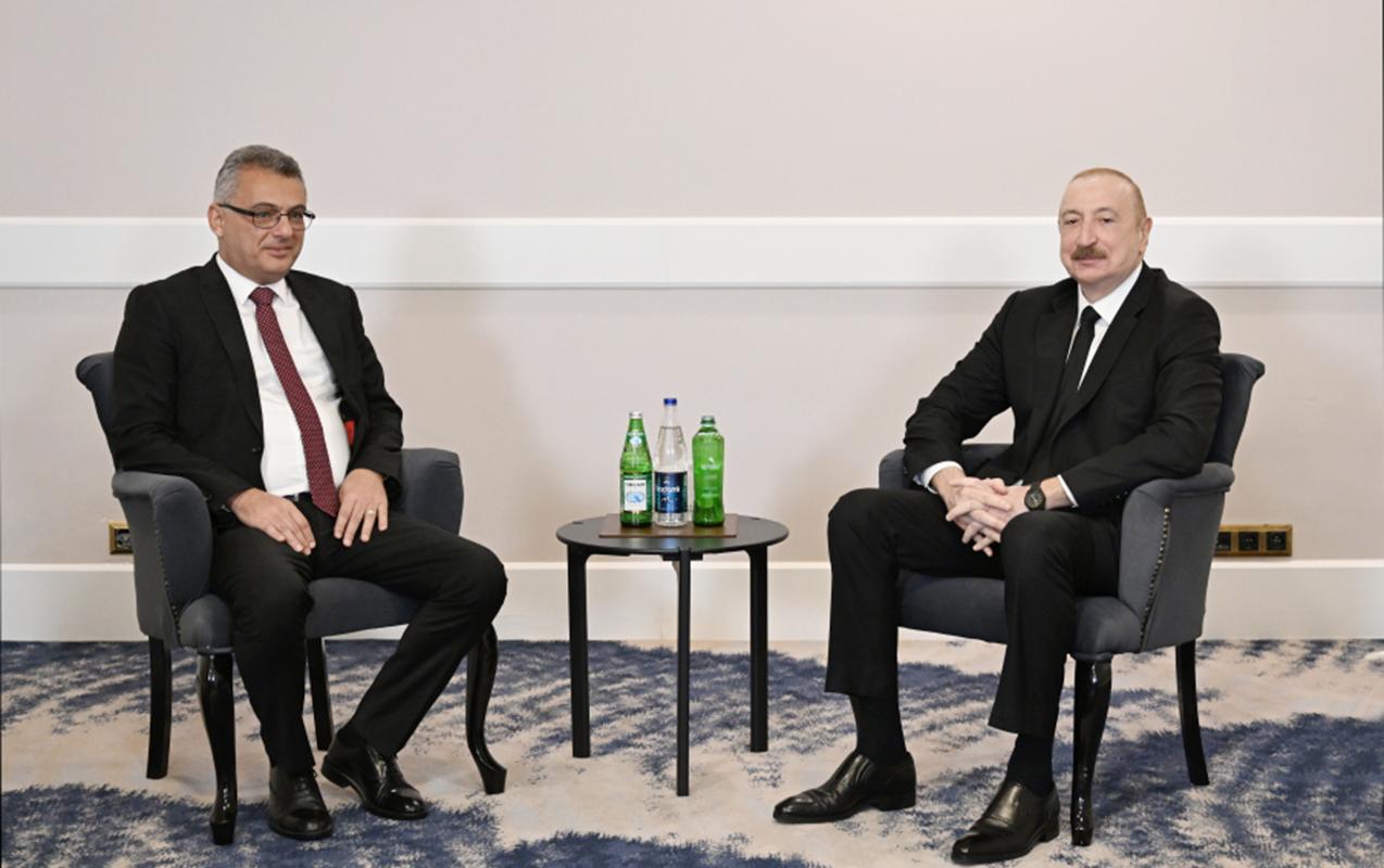 İlham Əliyevin Antalyada Şimali Kipr Prezidenti ilə görüşü olub