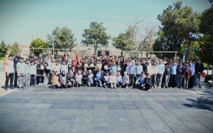 "DH Volley" komandası voleybol meydançası inşa etdi - FOTO