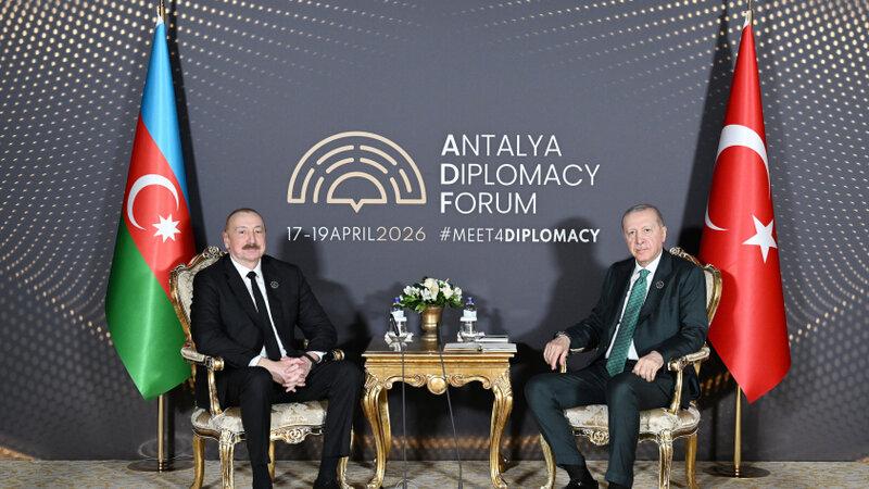 Prezident İlham Əliyevlə Ərdoğanın görüşü keçirilib