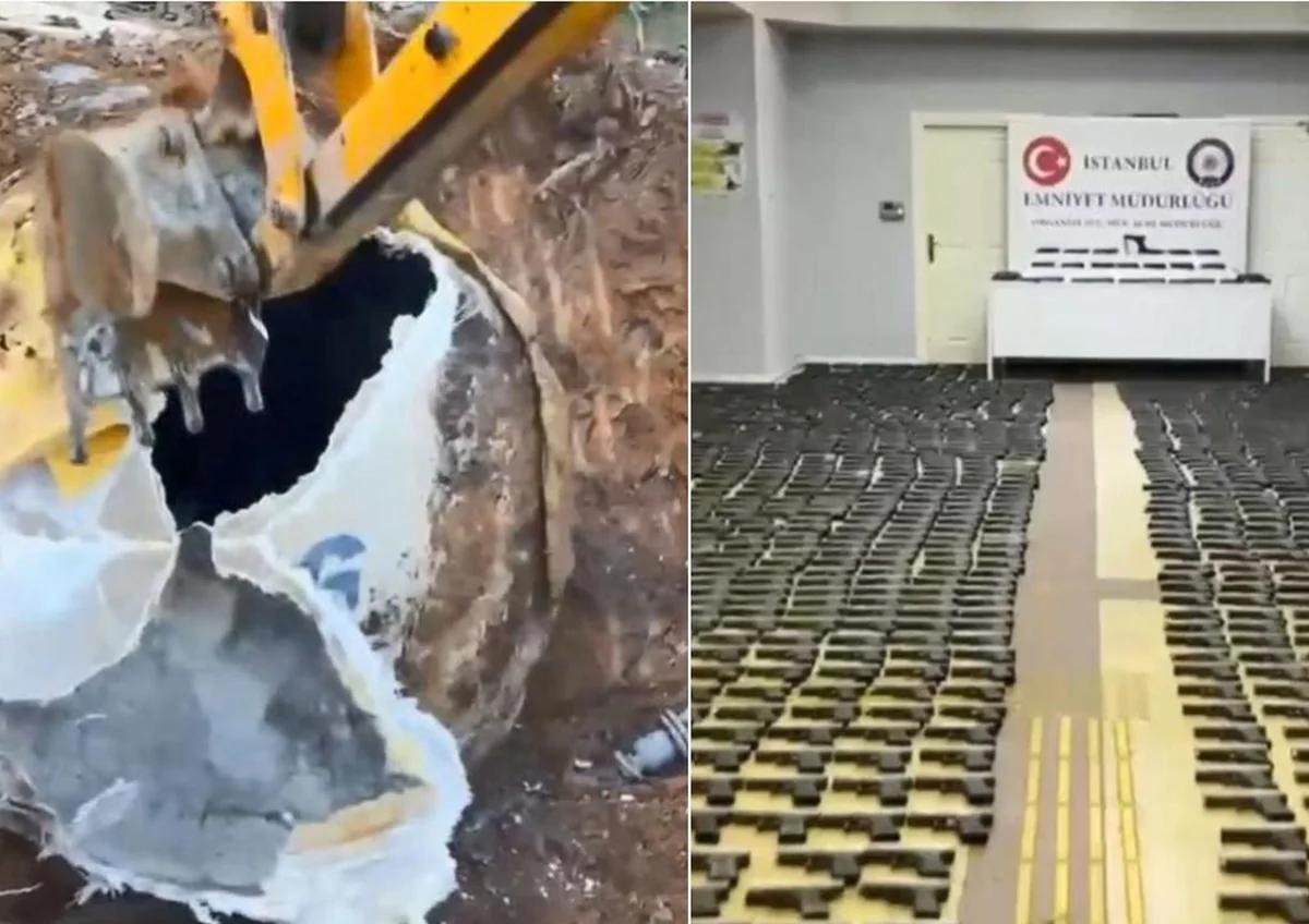 İstanbulda 3 mindən çox silah hissəsi ələ keçirildi