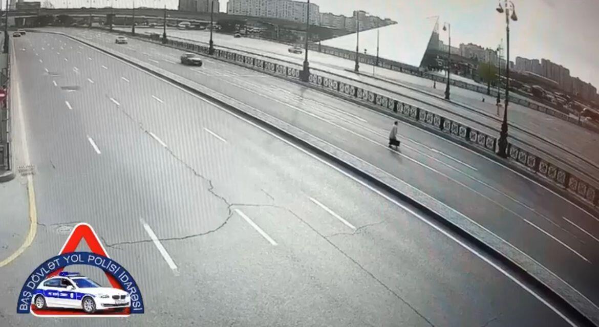 Bakıda ağır QƏZA: Piyada vuruldu - ANBAAN VİDEO