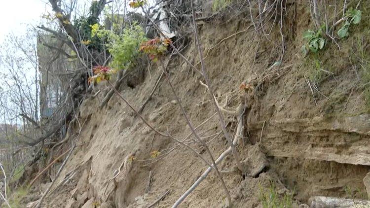 Bakıda bu ərazidə sürüşmə təhlükəsi artdı - VİDEO