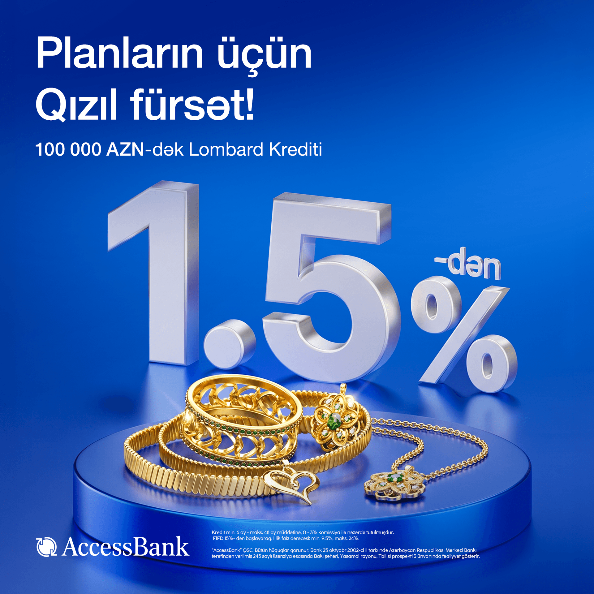 AccessBank-dan "qızıl" kimi kredit!