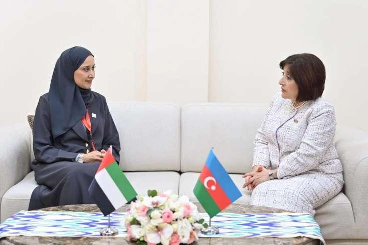 Sahibə Qafarova Maryam Majid Bin Zeneya ilə görüşdü