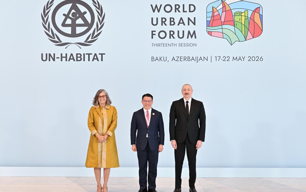 Prezident WUF13-ün açılış mərasimində iştirak edir - CANLI YAYIM