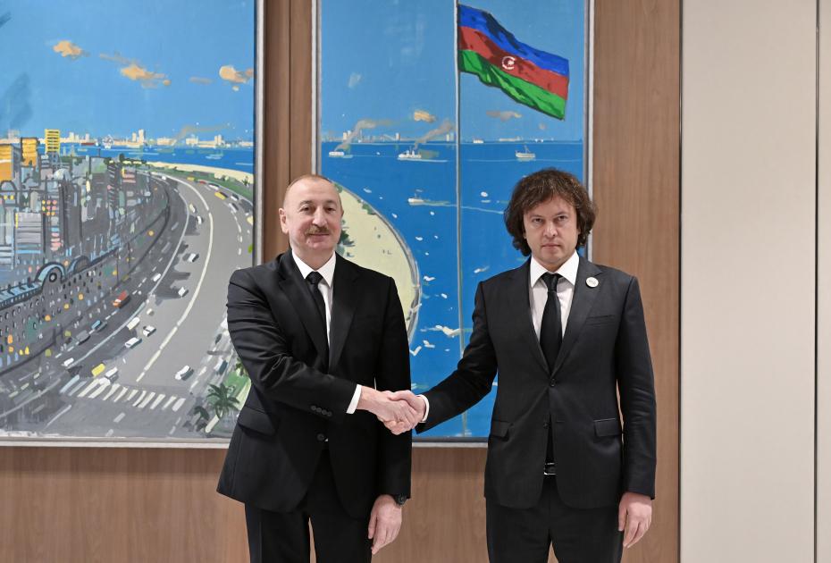 Prezidentlə Kobaxidze görüşdü
