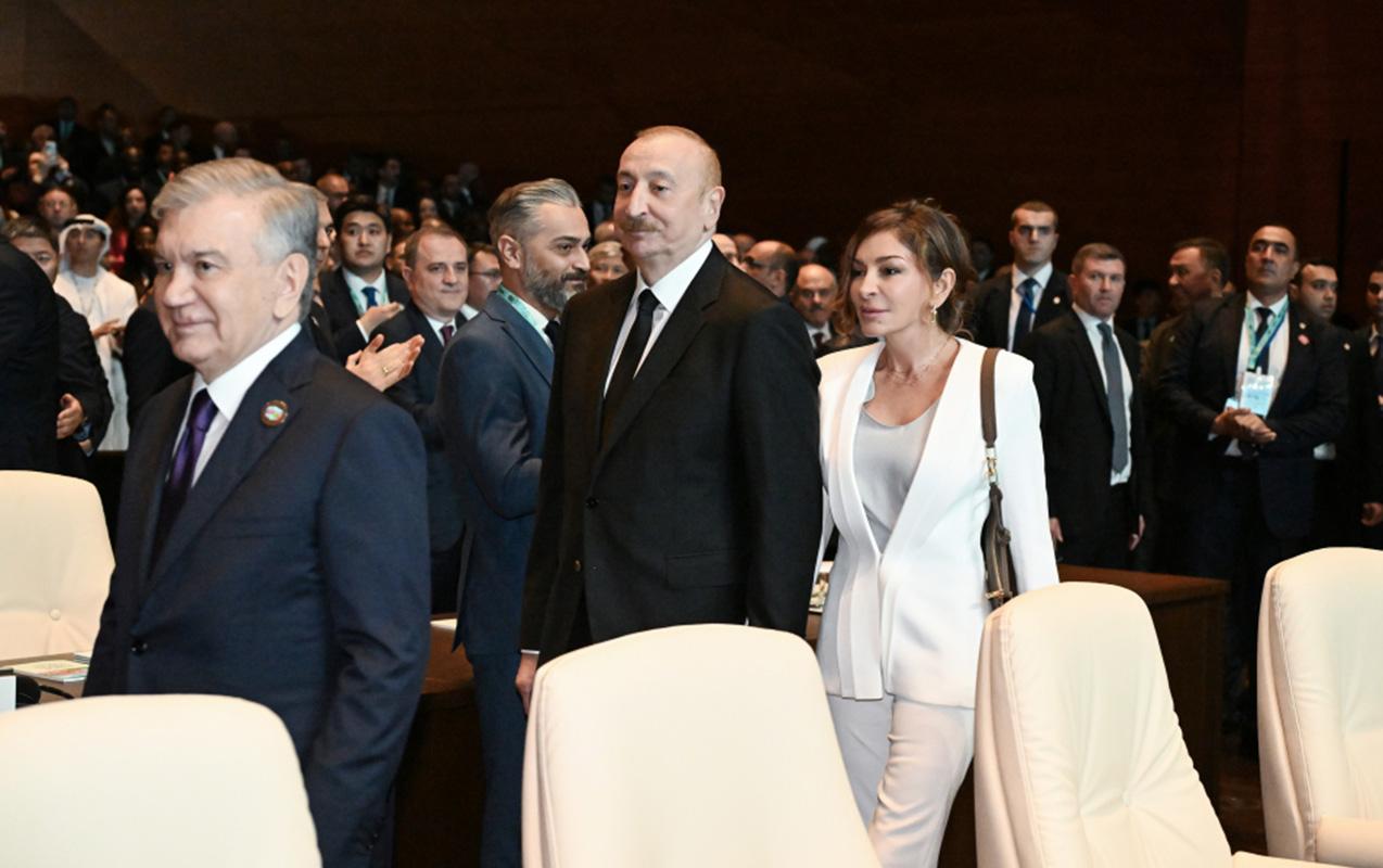İlham Əliyevlə xanımının tədbirdən - FOTOLARI