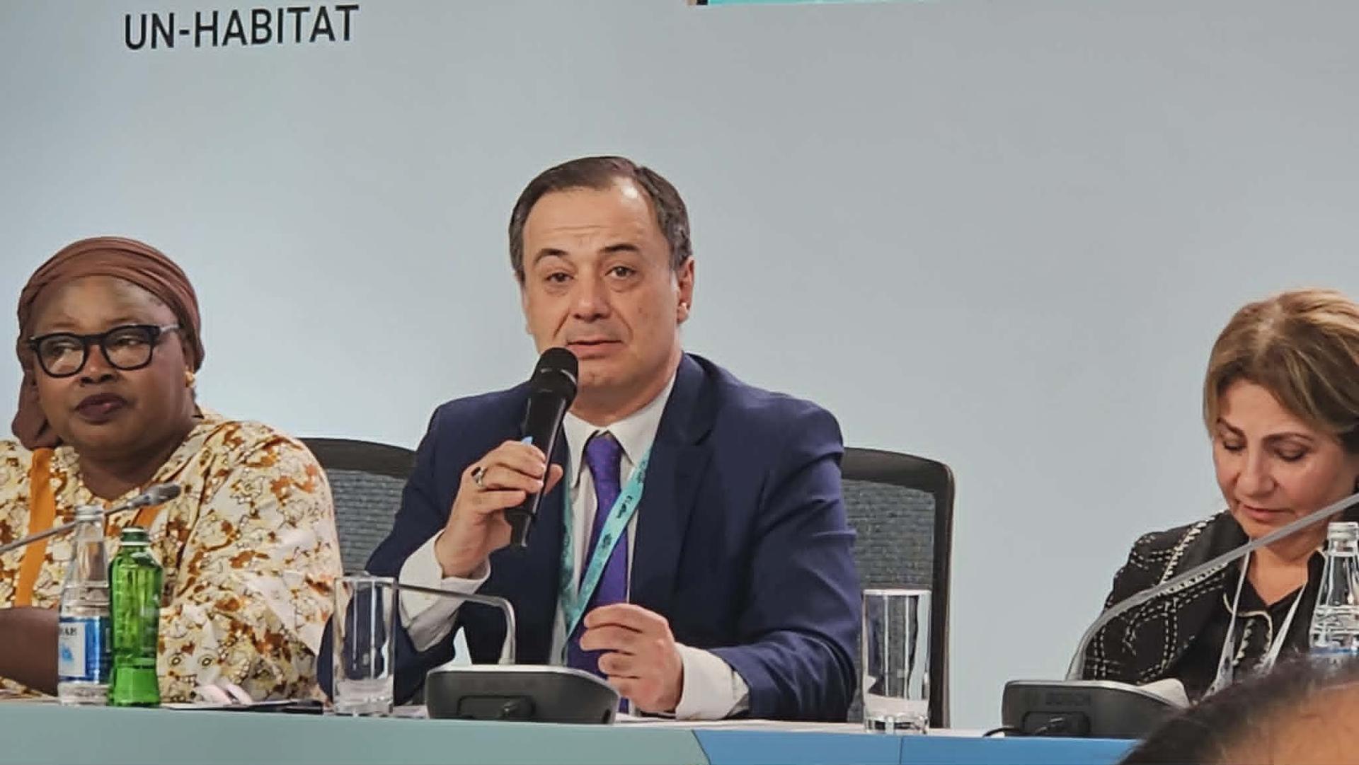 "Problemlərə baxmayaraq, dayanıqlı yanaşmalar mümkündür" - Elşad İsgəndərov WUF13-də çıxış etdi