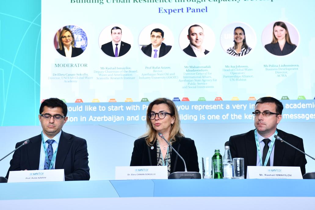 ADNSU rektoru Ümumdünya Şəhərsalma Forumunda dayanıqlı inkişaf mövzusunda paneldə çıxış edib