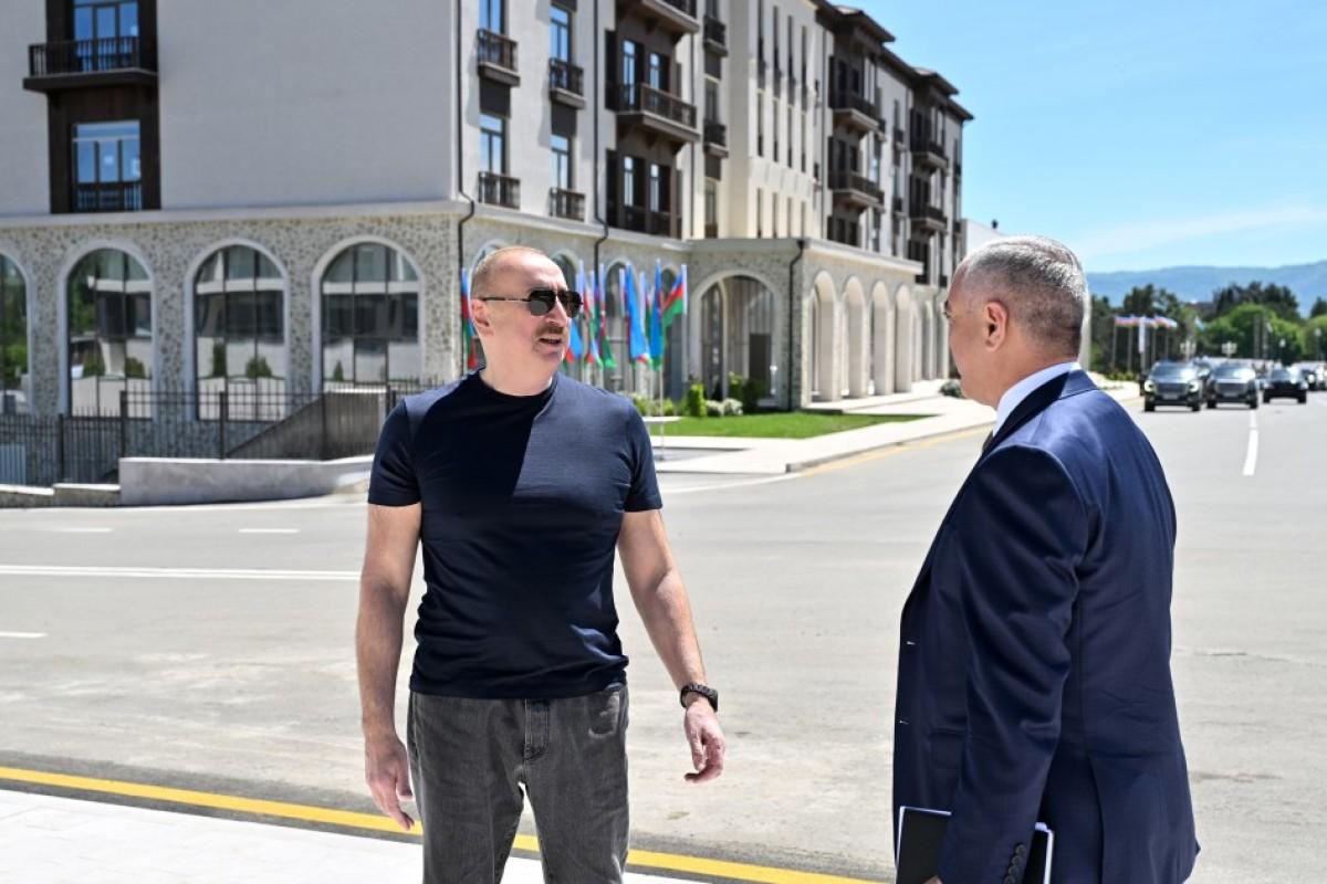 Prezident Xankəndidə Mədəniyyət Mərkəzinin açılışında iştirak etdi