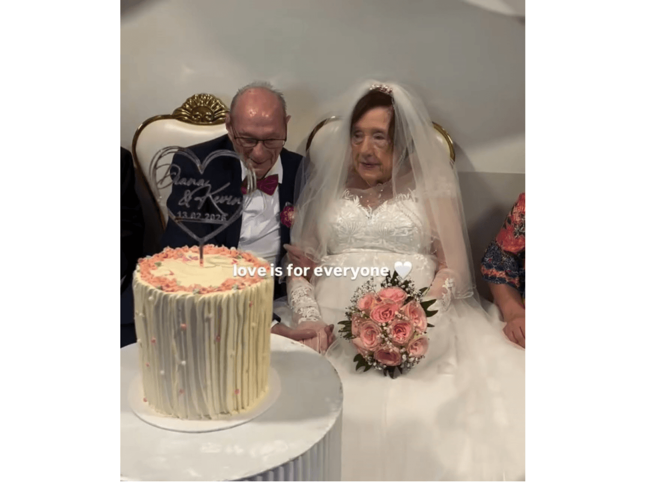 Diana və Kevin ahıl yaşında özlərinə toy etdilər - VİDEO
