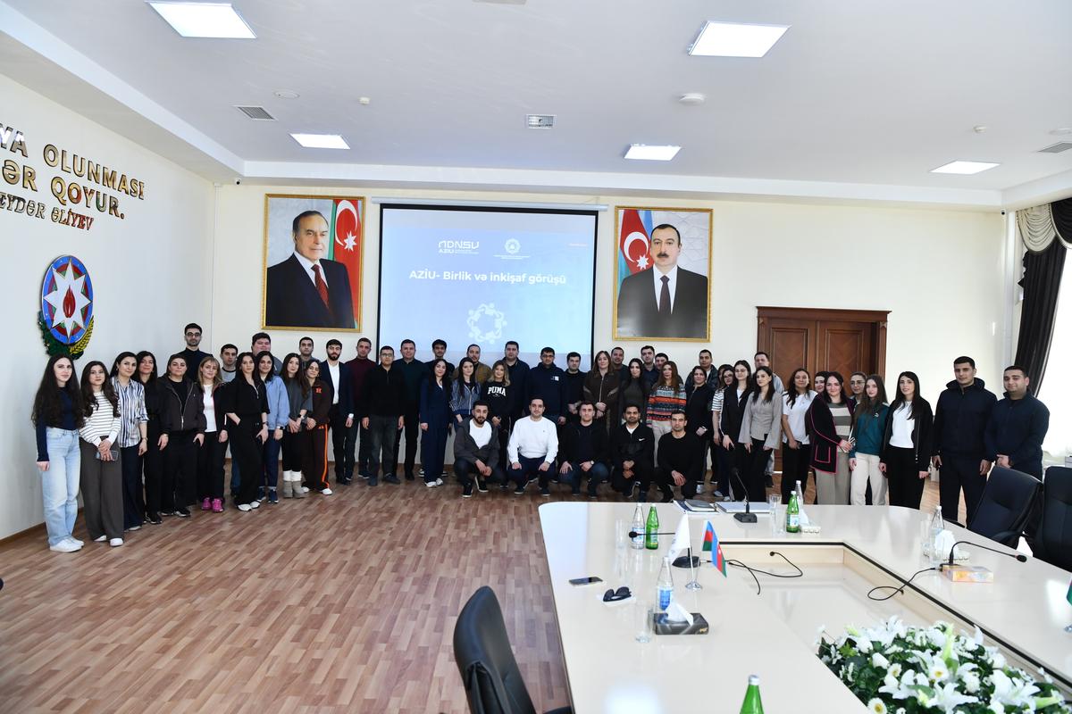 ADNSU-da keçirilən “AZİU-Birlik və inkişaf görüşü”ndə universitetin Strateji İnkişaf Planı müzakirə olunub - FOTO