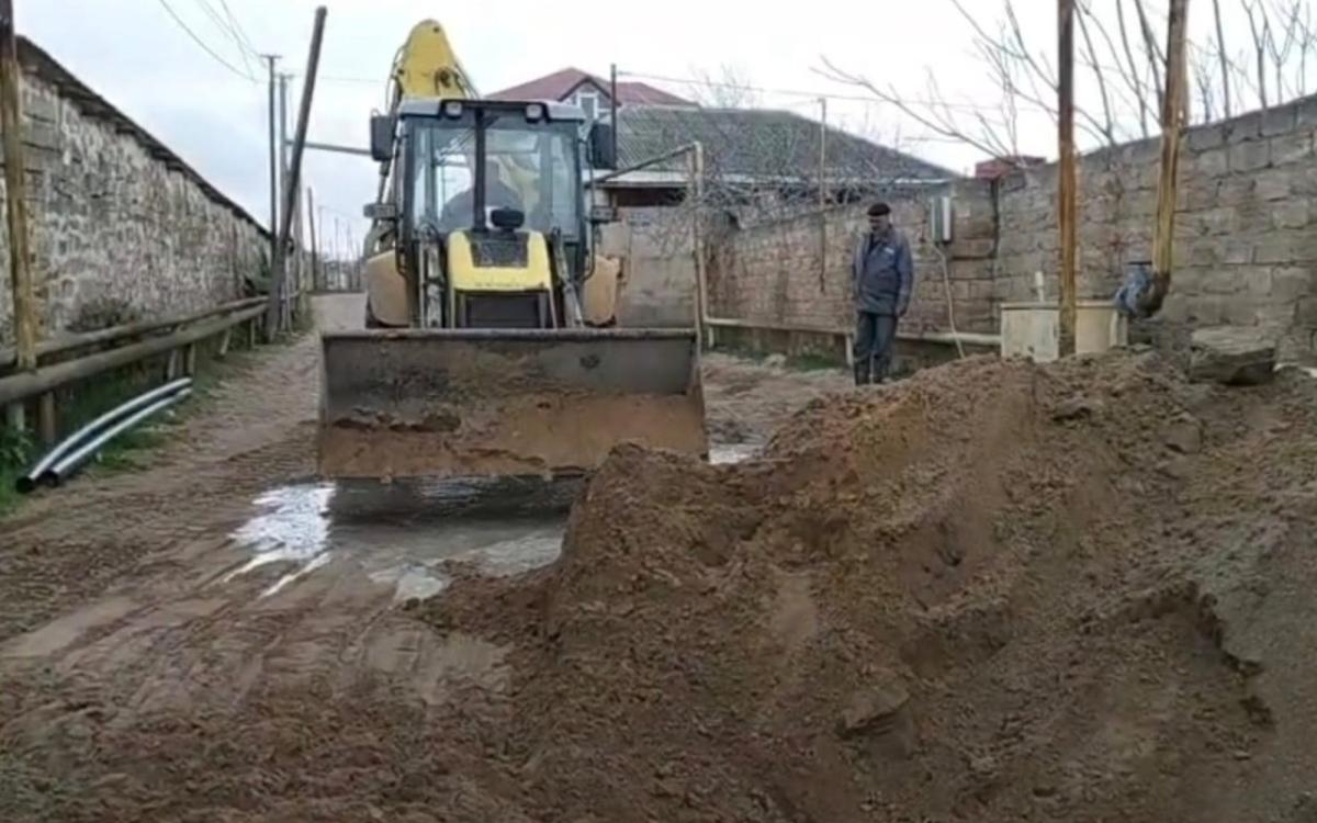 Maştağada xətt bərpa edildi
