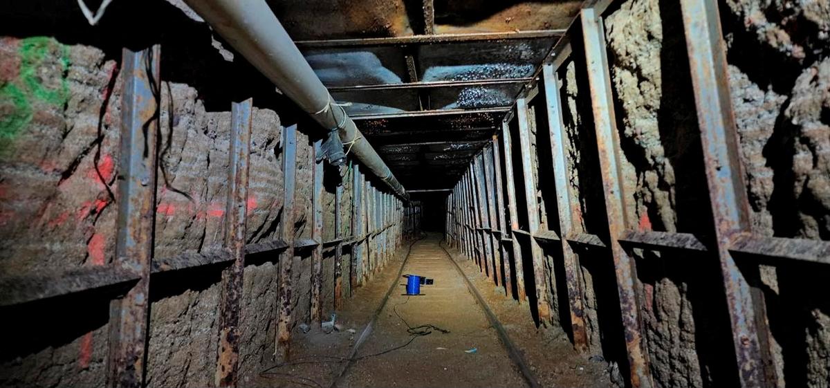 Meksikada ABŞ sərhədinə aparan nəhəng yeraltı tunel aşkarlandı