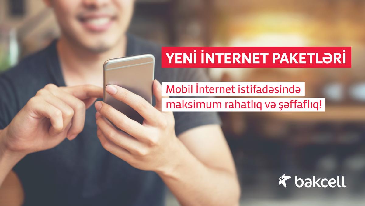 "Bakcell"dən tamamilə yeni İnternet paketləri "Bakcell"dən tamamilə yeni İnternet paketləri