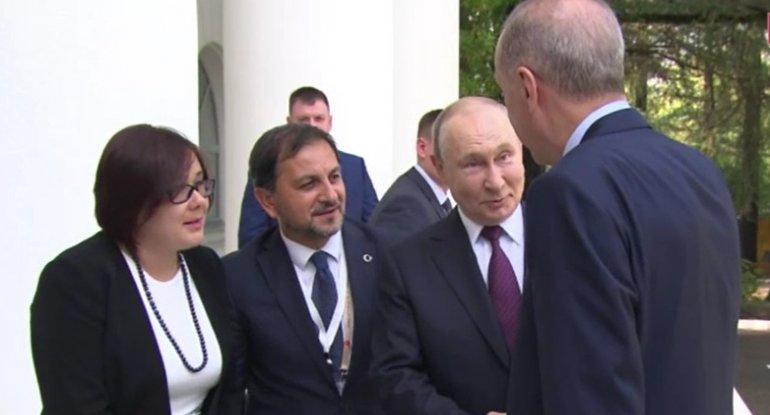 Qarşılanma mərasimində Putin Soçini təriflədi, Ərdoğan isə... - VİDEO