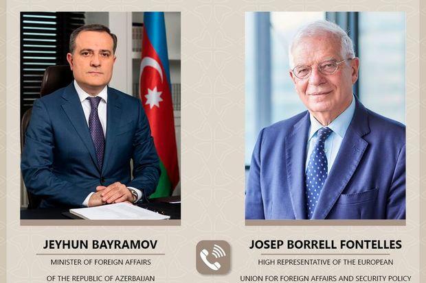 Ceyhun Bayramov Jozep Borellə bölgədə cari vəziyyəti müzakirə etdi