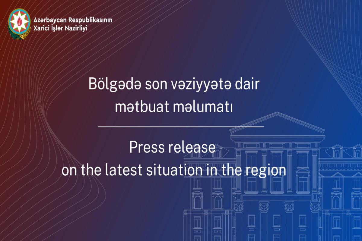 XİN diplomatik korpus üçün bölgədəki vəziyyətlə əlaqədar brifinq keçirib