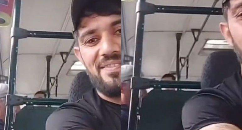 Bakıda avtobus sürərkən canlı yayım açan sürücü barədə açıqlama - Rəsmi