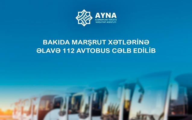 31 marşrut xəttinə əlavə 112 avtobus verildi