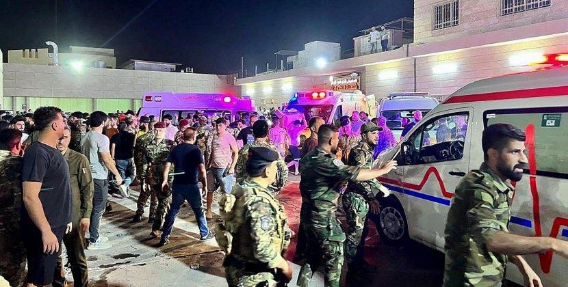 113 ölü, 150 yaralı: İraqda toy mərasimi faciəvi yanğınla başa çatdı - VİDEO
