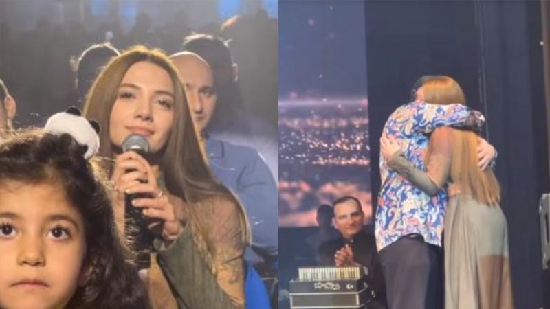 Qızı konsertində Natiqə sürpriz etdi - VİDEO