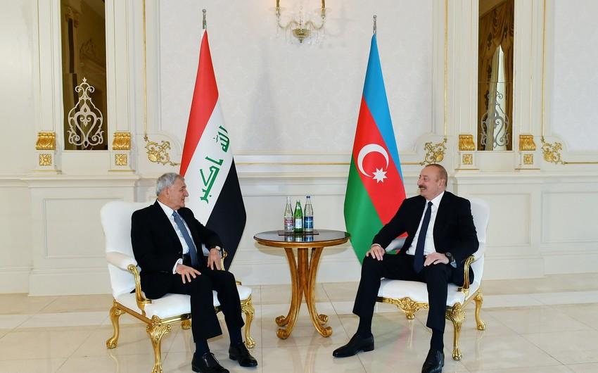 Azərbaycan və İraq prezidentlərinin müzakirə etdiyi məsələlər AÇIQLANDI
