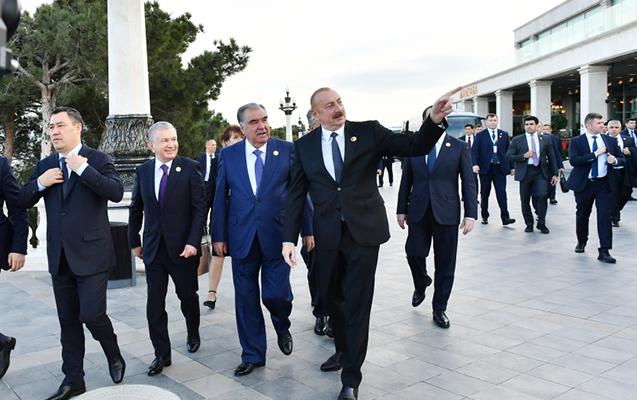 Prezidentlər Dağüstü parkda - FOTOLAR