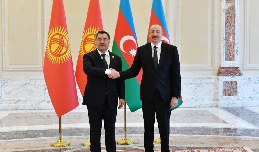 İlham Əliyev Qırğızıstan Prezidenti ilə görüşdü - FOTOLAR - YENİLƏNİB