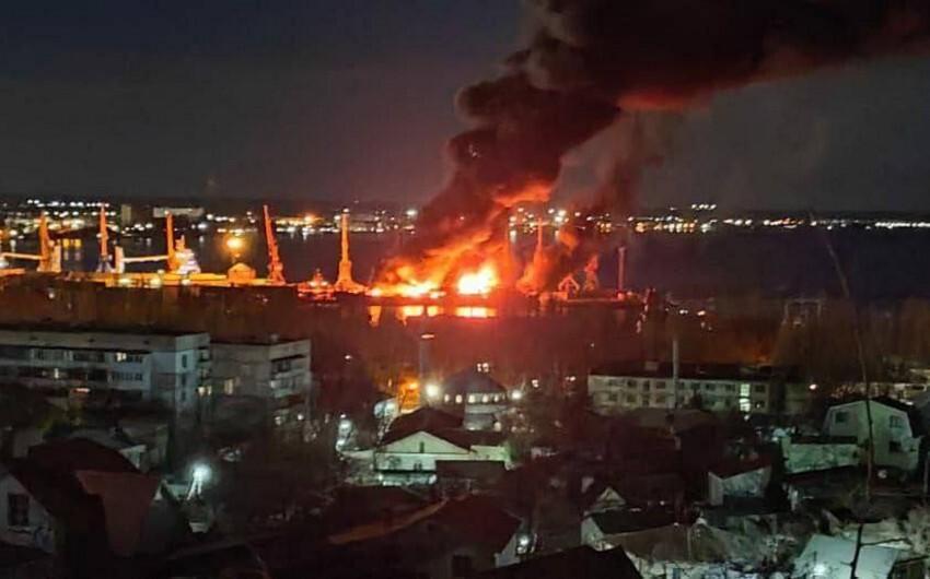 Ukrayna vurdu, rus gəmisi “sualtı qayıq” oldu
