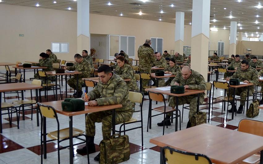 Azərbaycan Ordusunda sınaq imtahanları keçirilir - FOTOLAR