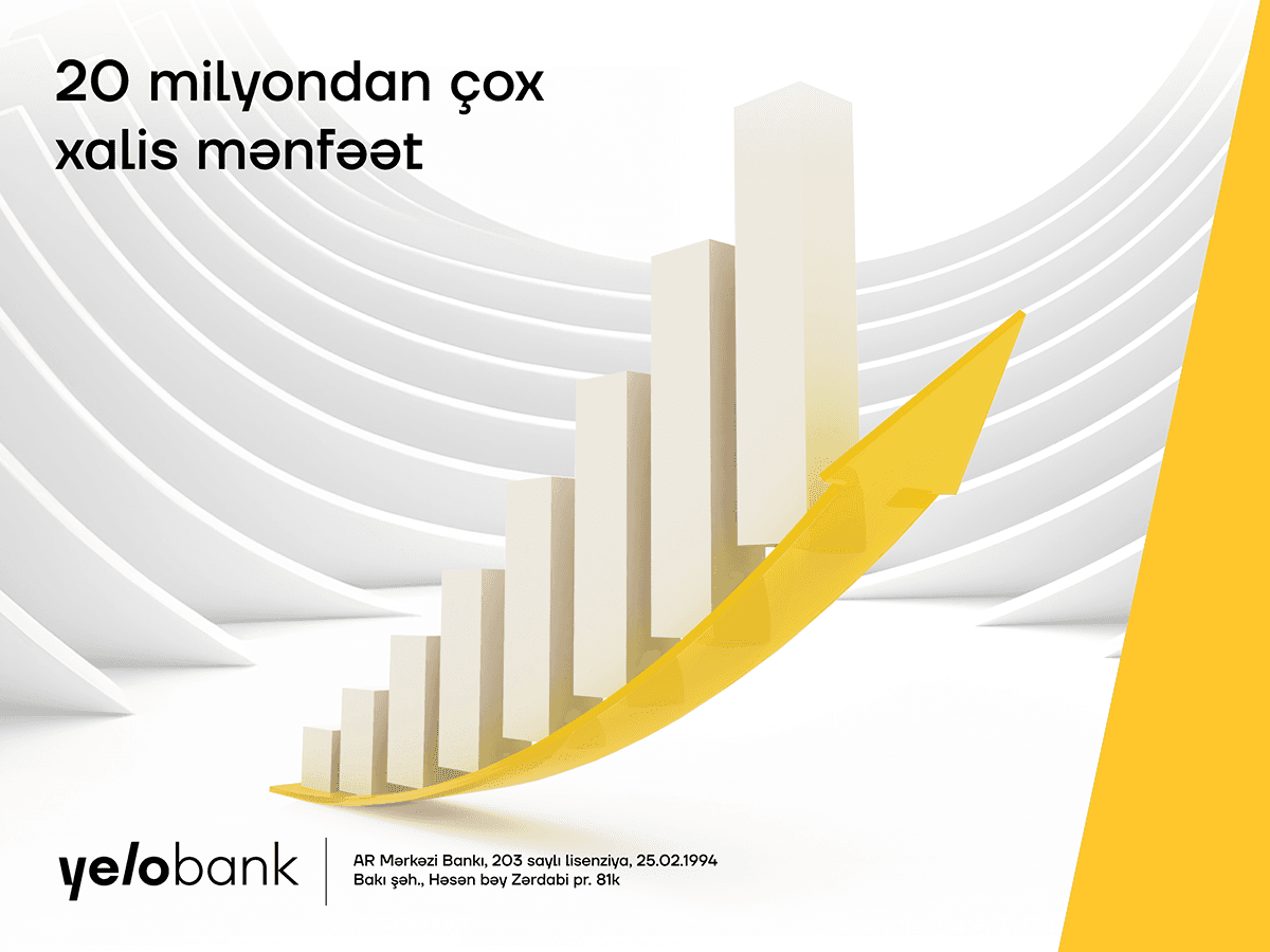 Yelo Bankın xalis mənfəəti 4 dəfə artıb