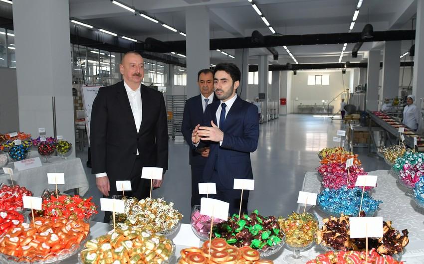 Prezident Lənkəranda istehsal müəssisəsinin fəaliyyəti ilə tanış oldu