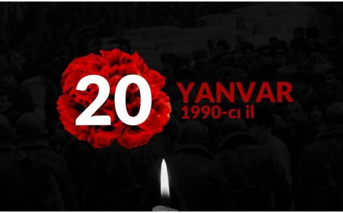 20 Yanvar xalqımızın öz suverenliyi uğrunda cəsarət nümayiş etdirdiyi şərəfli bir tarixdir