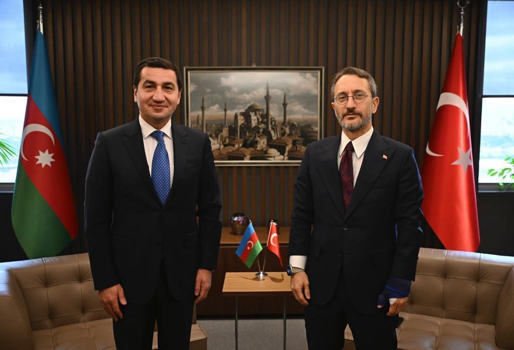 Hikmət Hacıyev Türkiyədə Fəxrəddin Altunla görüşdü - FOTO