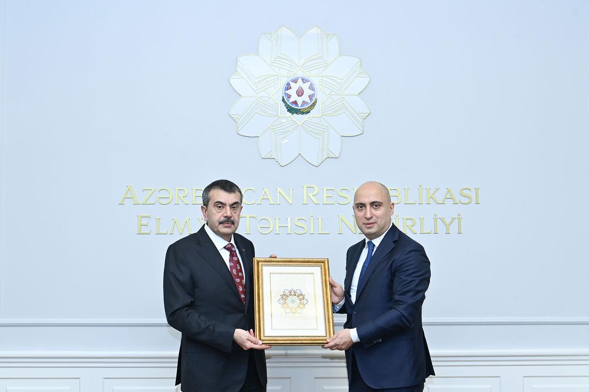 Türkiyənin milli təhsil naziri Azərbaycanda səfərdədir - FOTOLAR