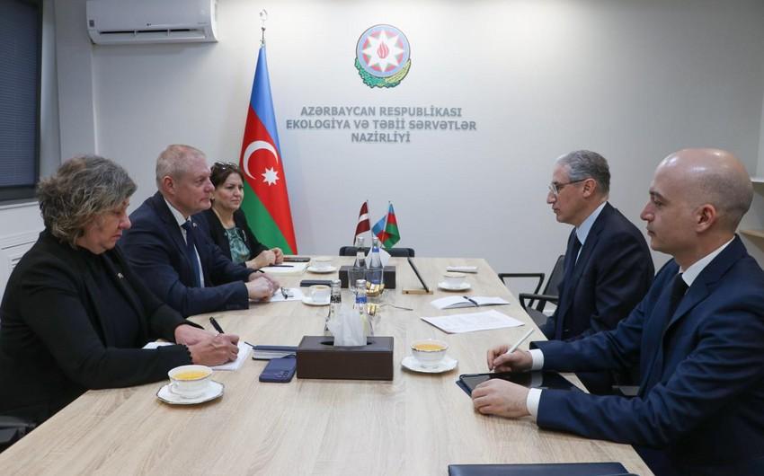 Nazir Latviya səfiri ilə COP29-a hazırlığı MÜZAKİRƏ ETDİ